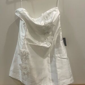 Lulu's White Floral Dress